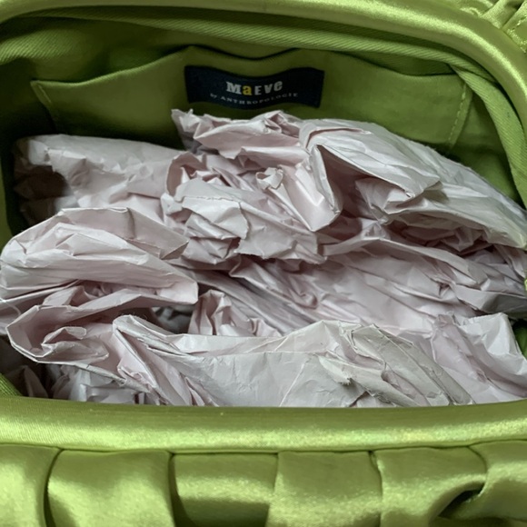 Anthropologie Maeve Frank’s clutch purse new green 2 straps - Picture 10 of 10